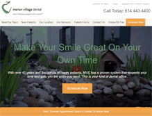 Tablet Screenshot of merionvillagedental.com